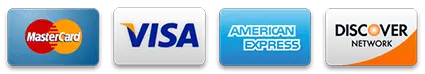 Accepted payment cards